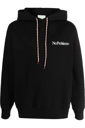 ARIES Slogan-print cotton hoodie