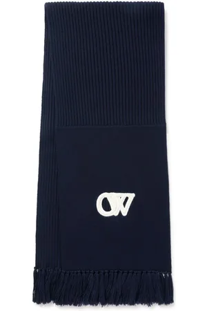 OFF-WHITE OW-motif wool scarf
