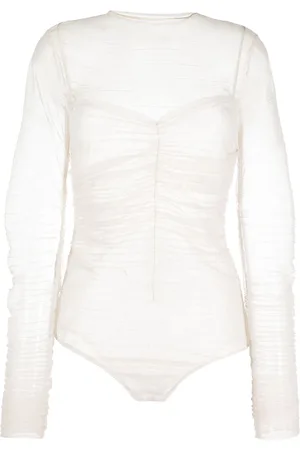 Ioana Ciolacu Semi-sheer long-sleeved body