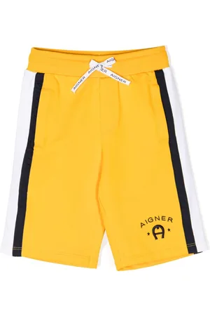 Aigner Logo-embroidered drawstring track shorts