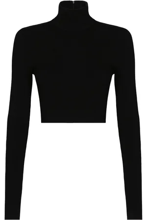 Dolce & Gabbana High-neck knitted crop top