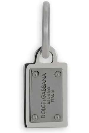Dolce & Gabbana Logo-engraved tag earrings