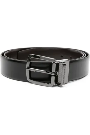 Emporio Armani Smooth-grain leather belt