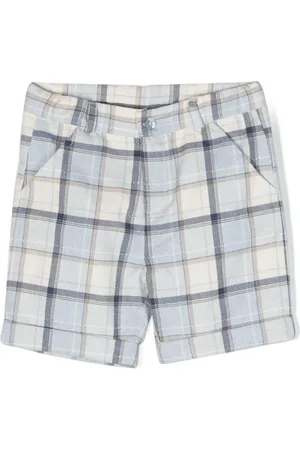 PATACHOU Check-pattern cotton shorts