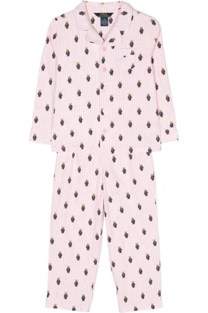 Ralph Lauren Polo Bear-pattern pajama set (set of two)