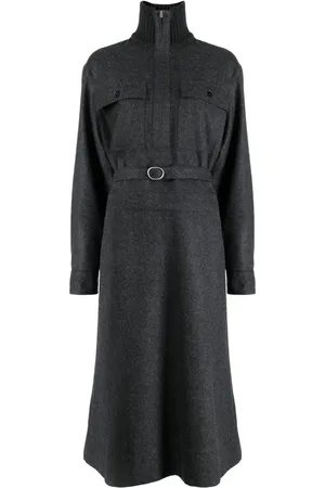 Jil Sander Long-sleeve belted midi shirtdress