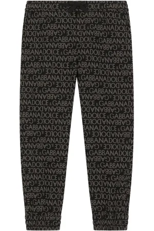 Dolce & Gabbana Logo-print cotton-blend trousers
