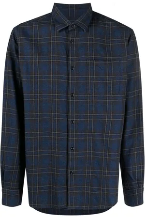Woolrich Long-sleeve checked cotton shirt