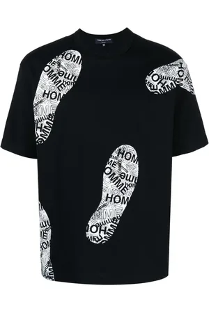 Comme des Garçons Shoe-print cotton T-shirt