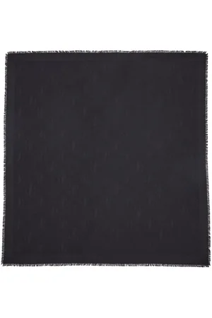 Jimmy Choo Emani monogram-jacquard silk-blend scarf