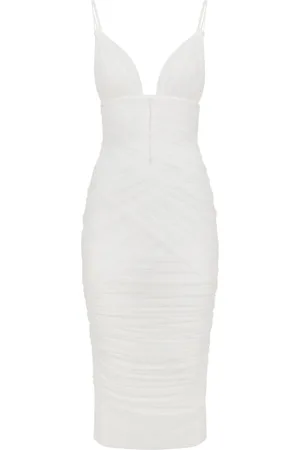 Dolce & Gabbana Draped tulle midi dress