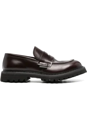 Premiata Logo-patch 50mm leather loafers