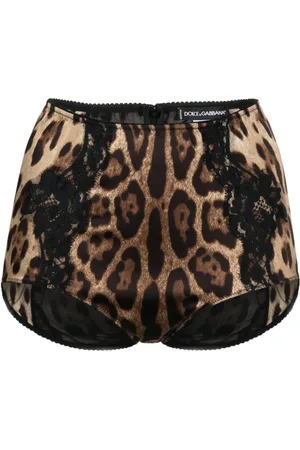Dolce & Gabbana Leopard-print high-waist briefs