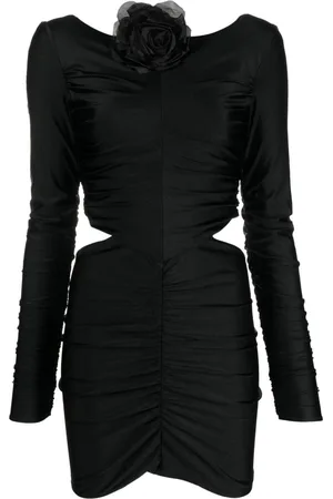 GIUSEPPE DI MORABITO Floral-appliqué cut-out minidress