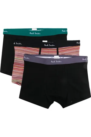 Paul Smith Logo-waistband striped boxer briefs (pack of three)
