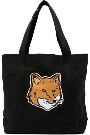 Maison Kitsuné Fox-print tote bag