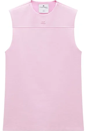 Courrèges Tailor Vinyl logo-embossed tank top