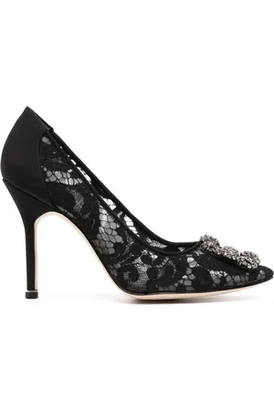 Manolo Blahnik Hangisi 102mm lace pumps