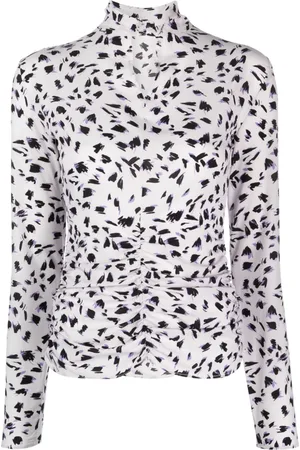 Patrizia Pepe Abstract-print long-sleeve T-shirt