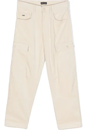 Emporio Armani Tapered-leg corduroy trousers
