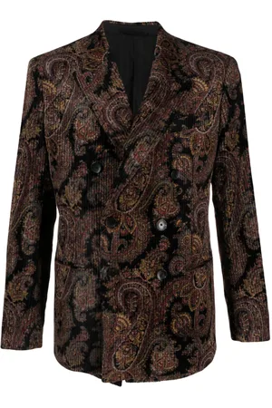 Etro Paisley-print corduroy blazer