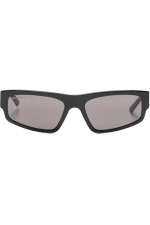 Balenciaga Logo-print square-frame sunglasses