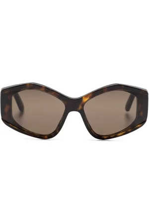 Balenciaga Logo-print cat eye-frame sunglasses