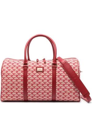 Elisabetta Franchi Monogram-jacquard luggage bag