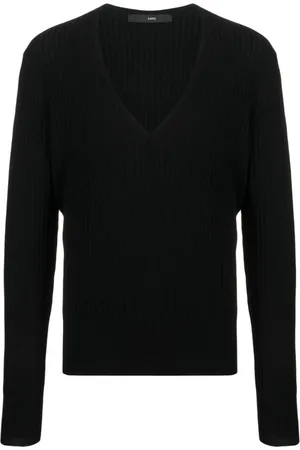 SAPIO V-neck virgin wool jumper