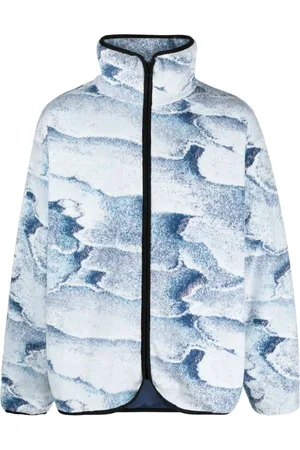 BONSAI Salt abstract-print zip-up jacket