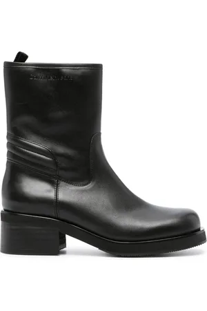Calvin Klein 55mm leather Biker boots