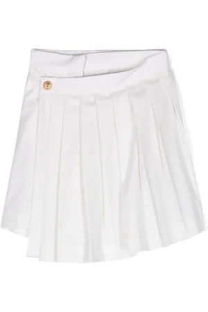 Balmain Pleated wool skirt