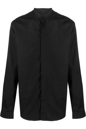 COSTUMEIN Band-collar cotton shirt