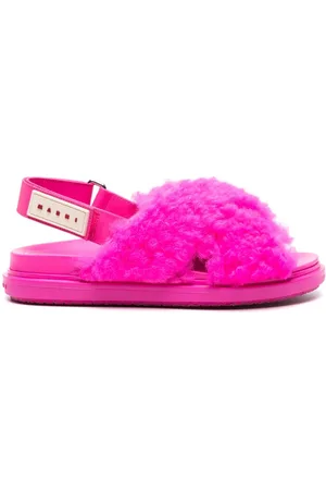 Marni Fussbet shearling sandals