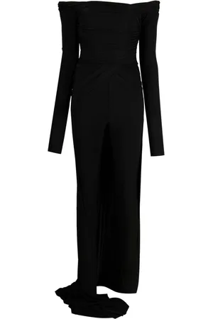 GIUSEPPE DI MORABITO Off-shoulder fishtail draped jumpsuit
