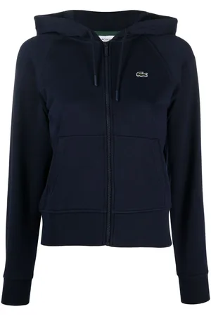 Lacoste Logo-patch zipped hoodie