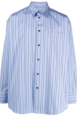 OFF-WHITE Logo-embroidered striped shirt