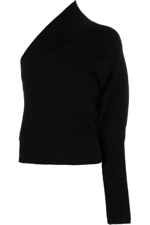Rick Owens One-shoulder ribbed-knit jumper