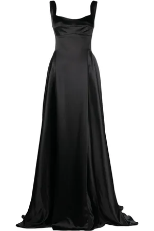 Atu Body Couture V-back satin gown