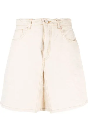 Casablanca Monogram-jacquard denim skirt