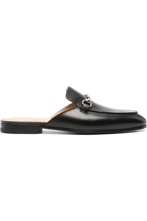 Scarosso Horsebit-detail leather slippers