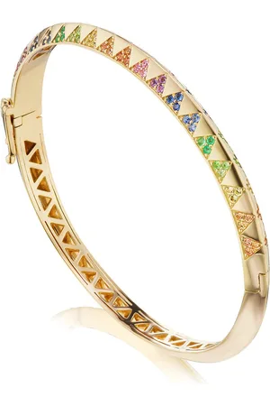 HARWELL GODFREY 18kt yellow Talisman rainbow sapphire bracelet