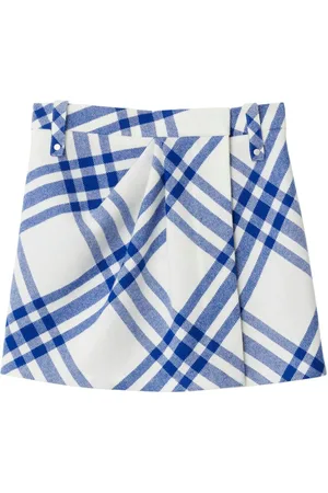 Burberry Checked wool miniskirt