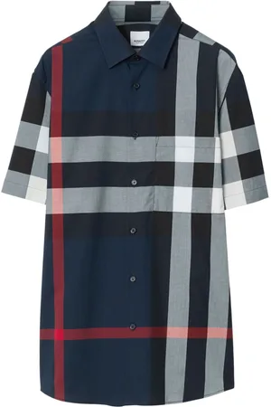 Burberry Check-pattern cotton shirt