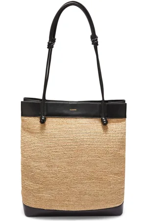 Jil Sander Two-tone interwoven tote