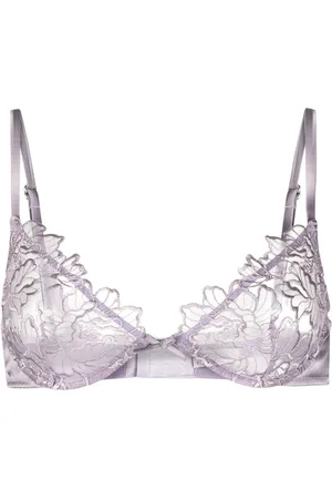 FLEUR DU MAL Whitney embroidered demi bra