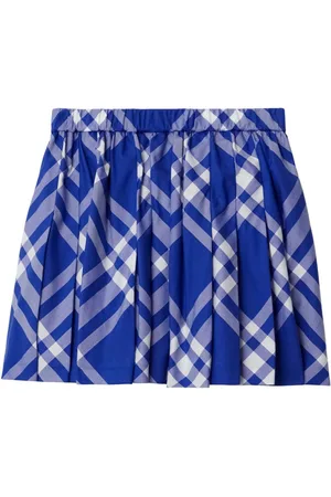 Burberry Checked pleated miniskirt