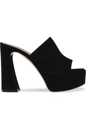Gianvito Rossi Holly 70mm platform suede mules