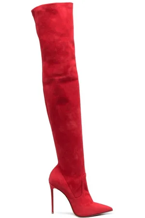 LE SILLA Eva stretch suede-leather boots