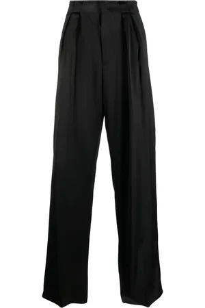 SAPIO N41 satin-finish tailored trousers